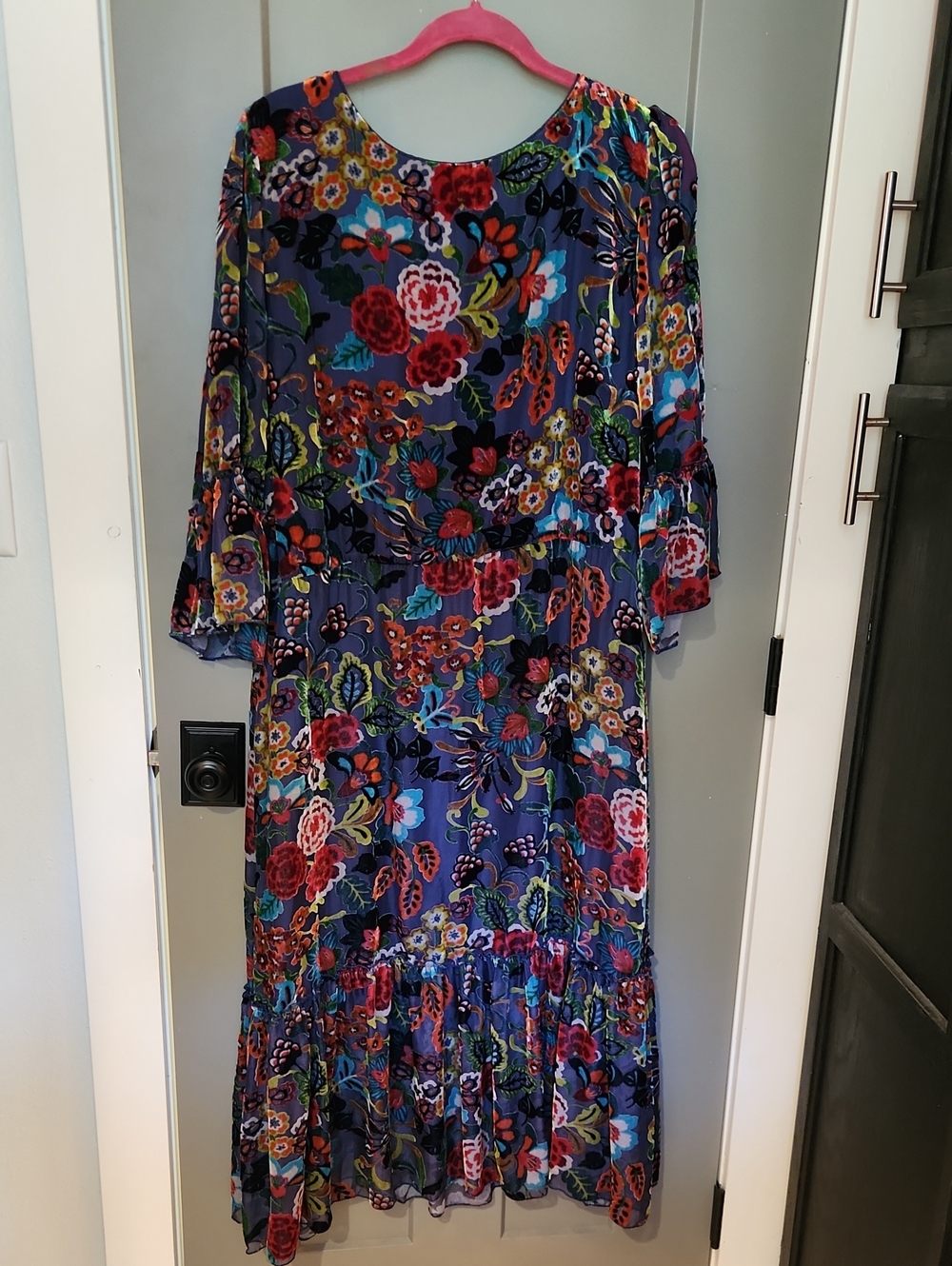 NEW $528 JOHNNY WAS Minto Burnout Tanya Dress XXL